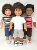 18 inch boy doll clothes diversity