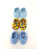 boy doll footwear - slippers - 3 color choices