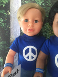18 inch boy doll peace