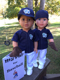 18 inch boy doll baseball