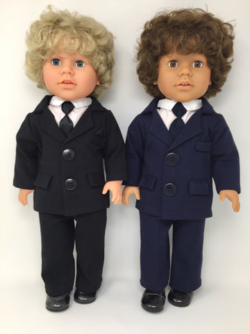 18 inch boy doll clothes - dress up suit - 2 choices - dolls sold separately