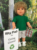 18 inch boy doll green toys